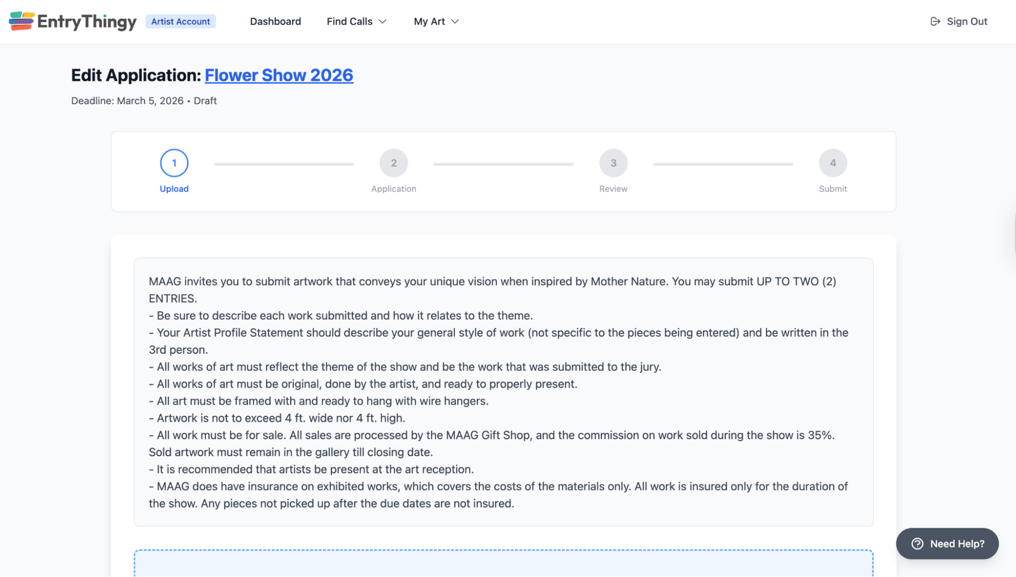 EntryThingy application progress bar