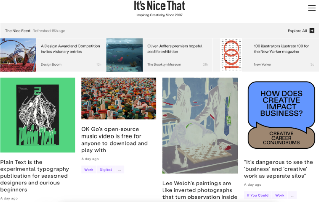 It's Nice That Blog