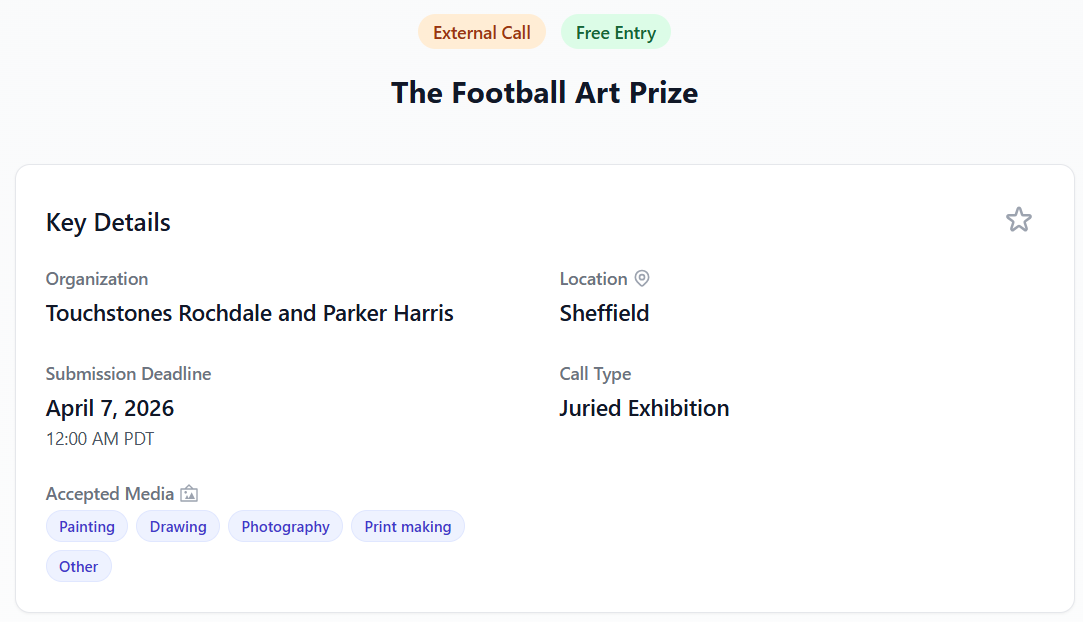 The Football Art Prize