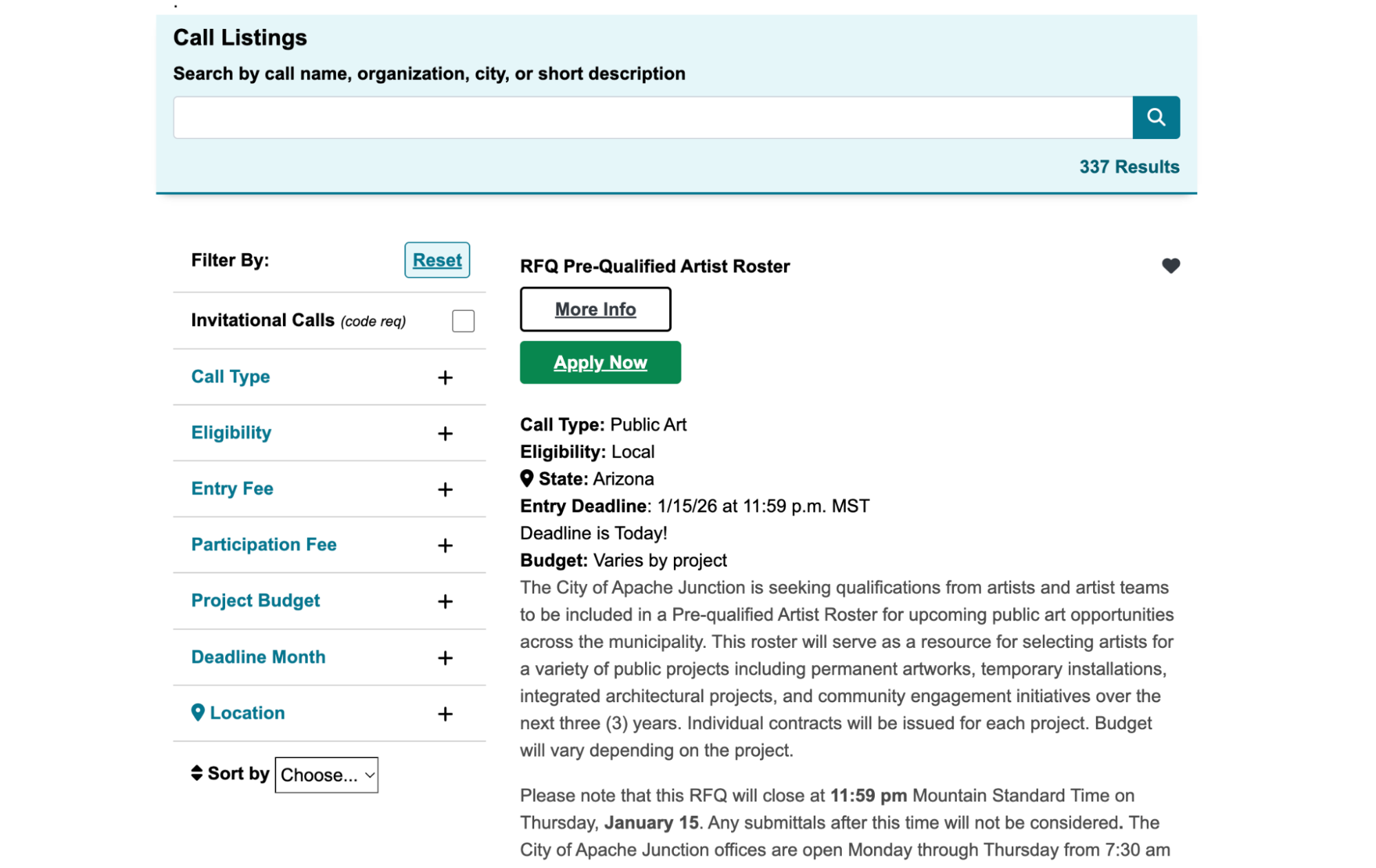 CaFÉ platform screenshot